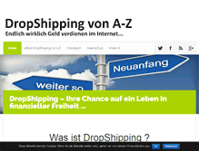 Tablet Screenshot of dropshipping-von-a-z.com